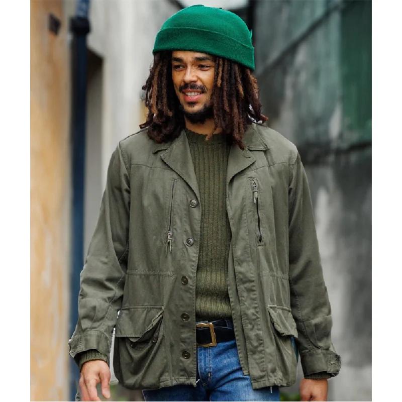 Kingsley Ben Adir Bob Marley Jacket Stand-Up Collar Roll-Neck Collar Turtle Neck