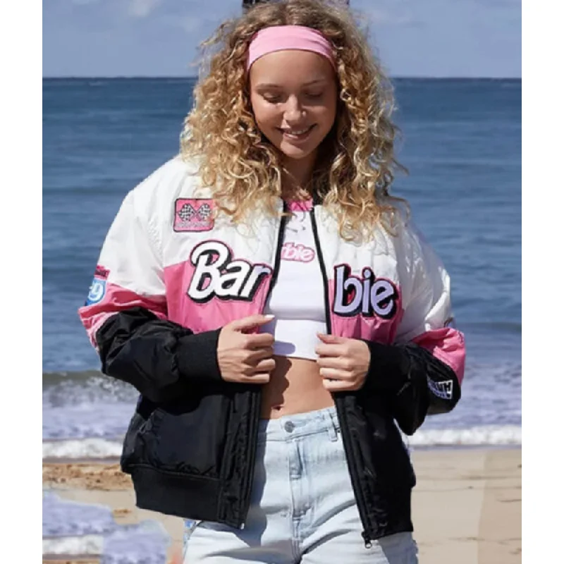 Speedway Motorcycle Barbie Racer Jacket Denim Jacket Leather Jacket Suede Jacket