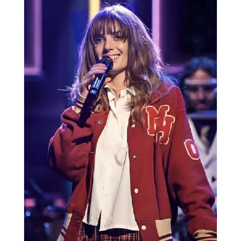 The Tonight Show Maya Hawke Chaos Angel Jacket Cotton Fabric Linen Fabric Terry Fabric