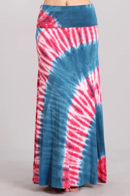 Tie Die Skirt silk skirt sleek