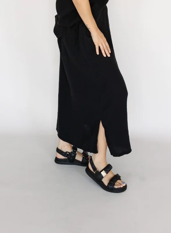 Tranquility Skirt - Black - Final Sale chiffon skirt flowing