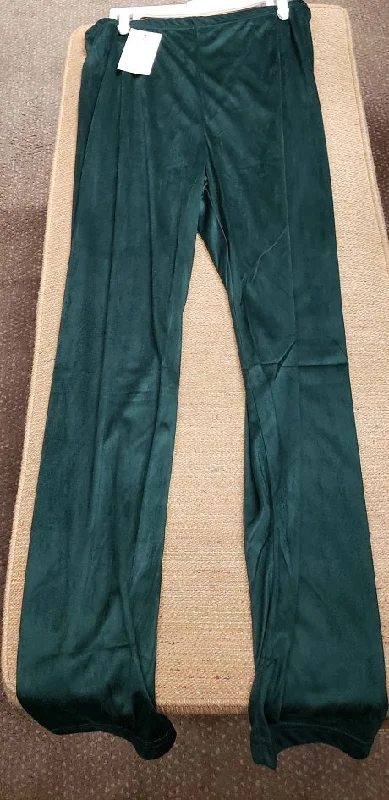 Alexis -- Women's Poly Fashion Leggings -- Hunter Green Trendy Full-Length Leggings