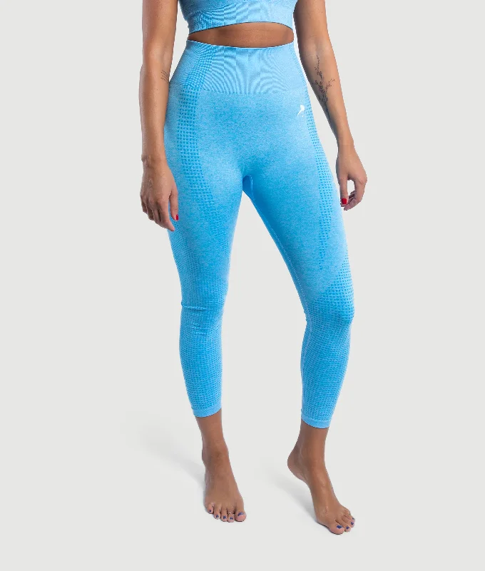 Athena seamless leggings - Sky blue Elegant Velvet Leggings