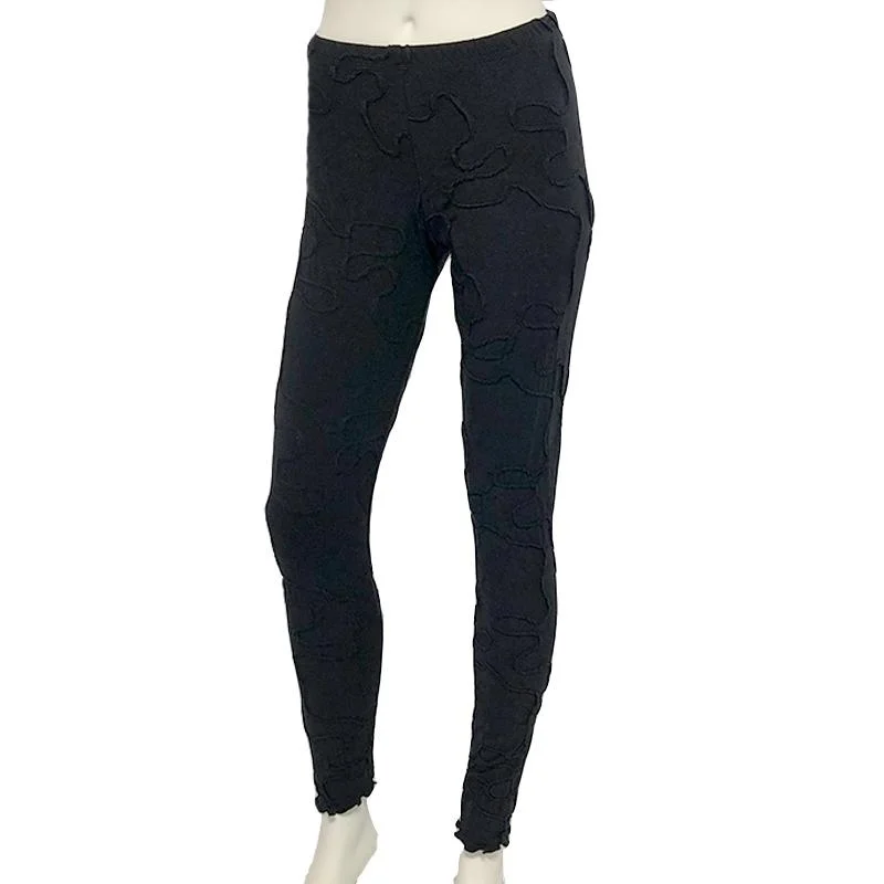 Black Conduit Leggings Stylish Stretch Pants Leggings