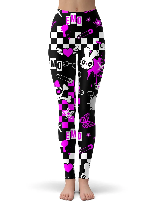 Emo Halloween Leggings Trendy Activewear Leggings