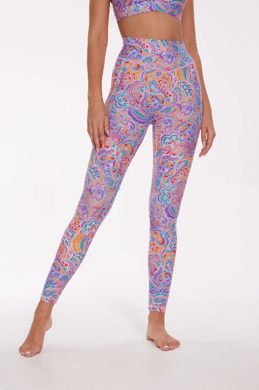 Eternal Paisley High-waisted Leggings Comfortable Slim Fit Leggings