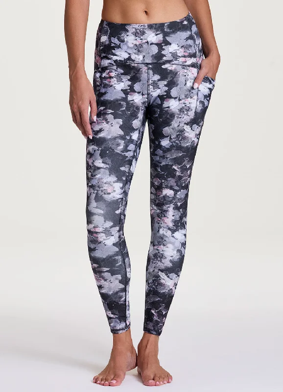 Floral Recharge Tech Flex Legging Trendy Color Block Leggings