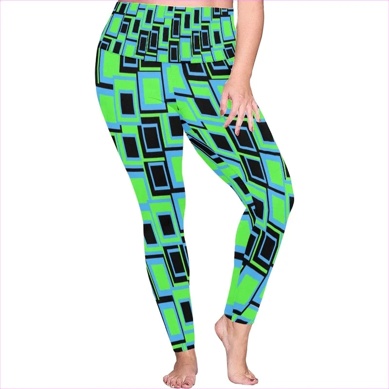 Funky² High Waist Leggings Voluptuous (+) Plus Size Stylish Lightweight Leggings