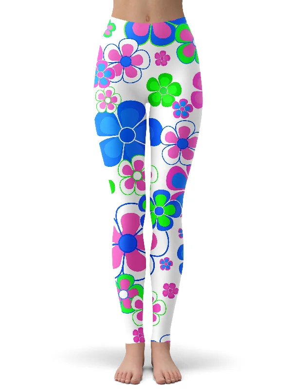 Spring in Bloom Leggings Comfortable Leggings with Pockets