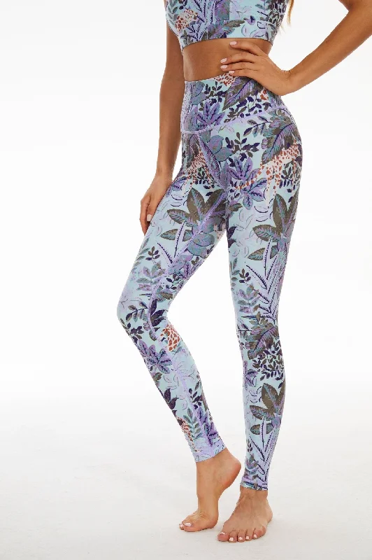 Tropical Rainforest High-waisted Leggings Trendy Sweat-Wicking Workout Leggings