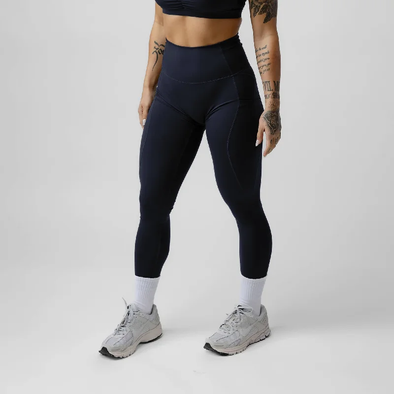 Victory Leggings - Midnight Navy Chic Velvet Soft Leggings