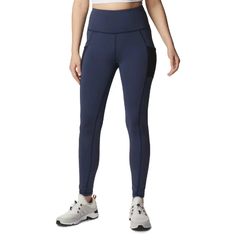 Windgates™ Highrise Leggings - Nocturnal Blue Fashionable Stretchy Fit Leggings