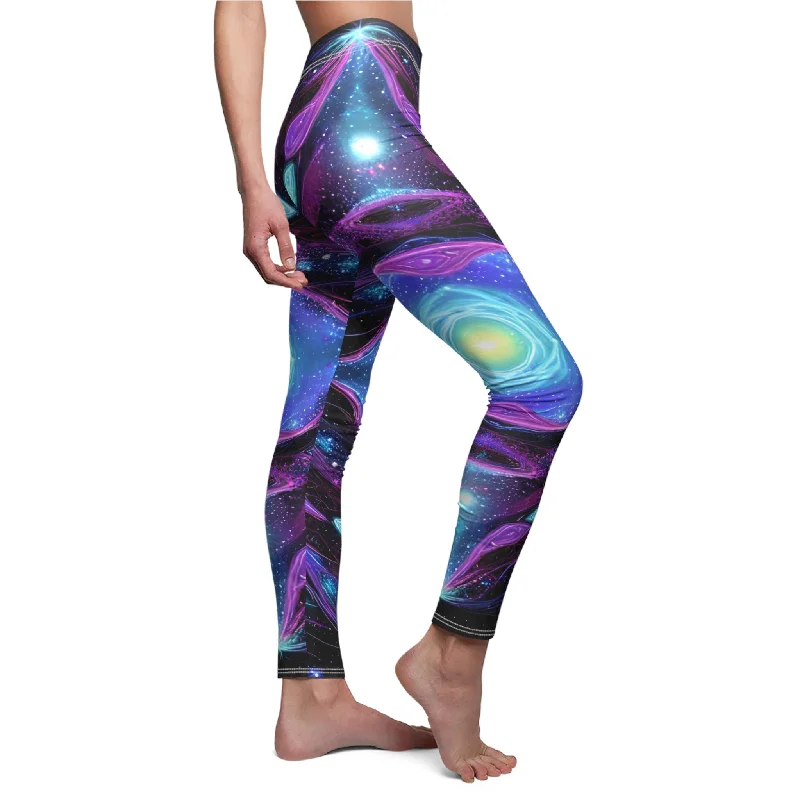 We keep on Dreaming - Women's Cut & Sew Casual Leggings (AOP) Trendy Seamless Sports Leggings