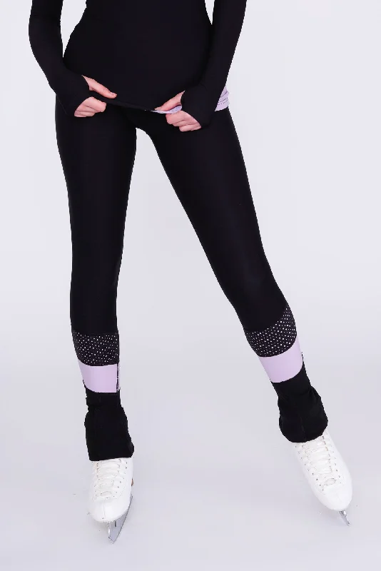 Desire Non-Slip Leggings in Amethyst Stylish Faux Leather Leggings