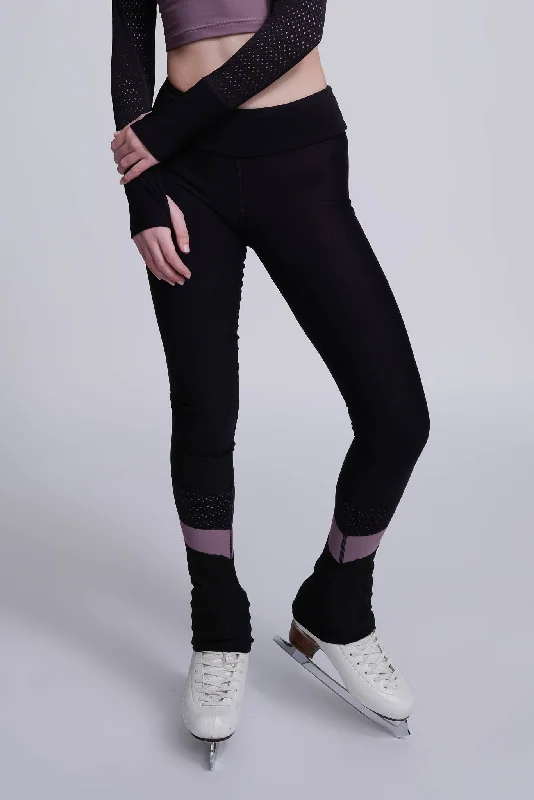 Desire Non-Slip Leggings in Mink Comfortable Ribbed Waistband Leggings