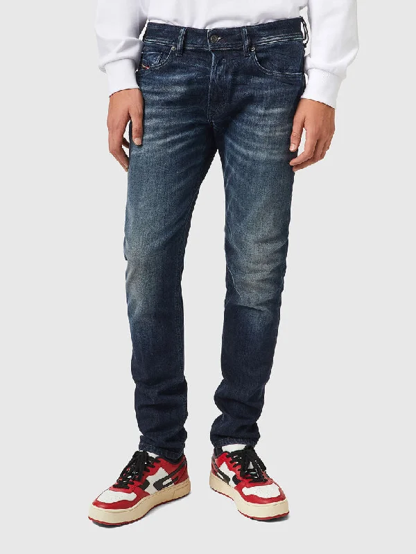 Diesel - Sleenker-X Jeans - Dark Wash Trendy Patchwork Denim Jeans