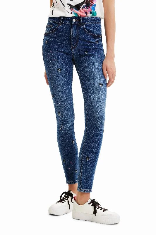 Jeans Desigual x Disney Slim Stylish Relaxed Fit Skinny Jeans