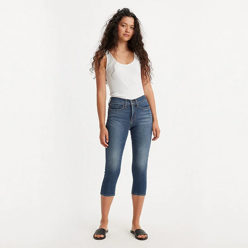 Levi's 311 Shaping Skinny Capri Women's Jeans - Everyday Adventure Chic Rolled Cuff Denim Jeans