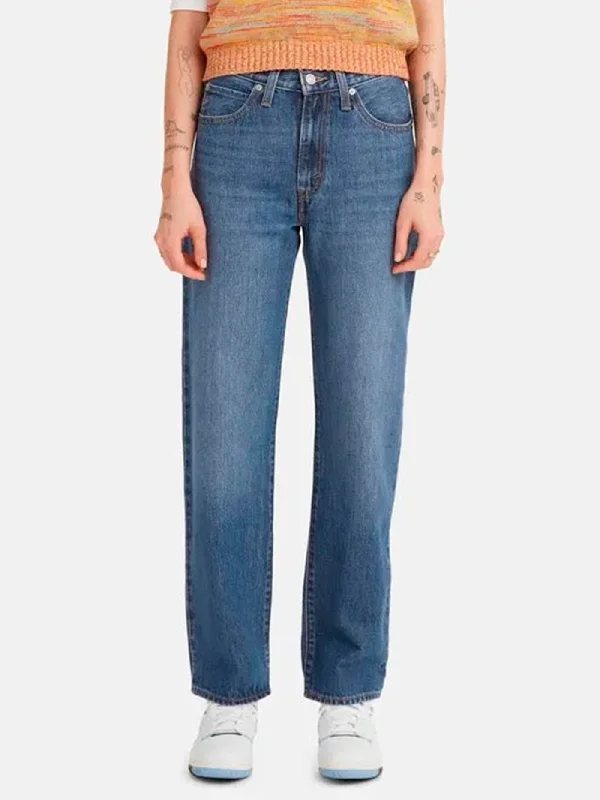 '94 Baggy Worn Memory Jeans Fashionable Raw Edge Jeans