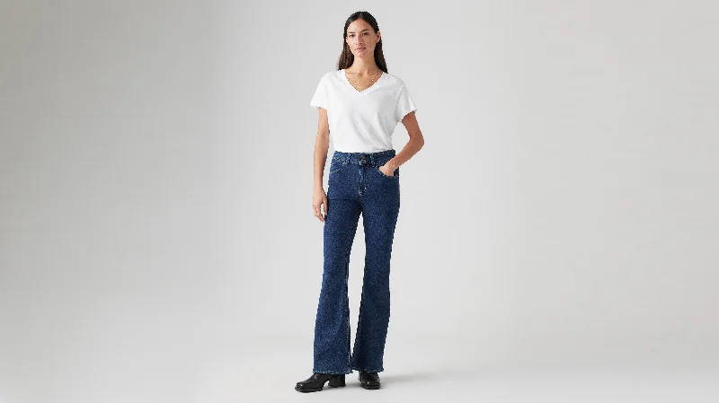 Levi's® Women's Retro 726 Flare Jeans Fashionable Frayed Hem Denim