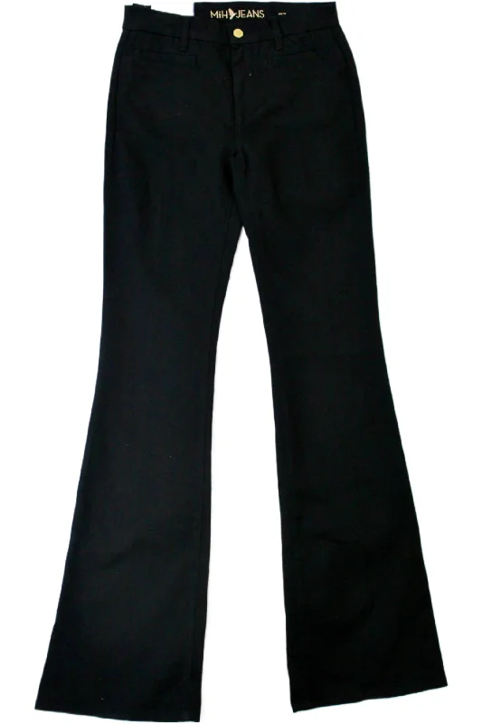 Mih Jeans - "Mid Rise, Kick Flare" Elegant High-Waisted Flared Jeans