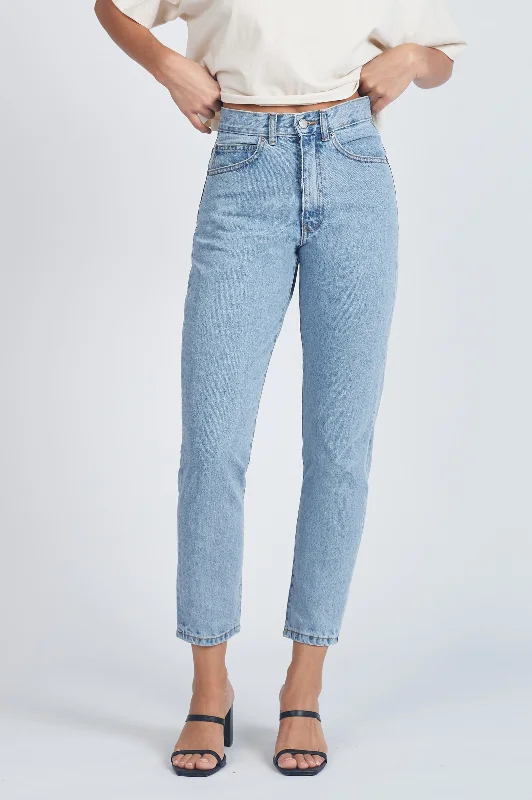 Nora Jeans - Light Retro Classic Blue Denim Jeans