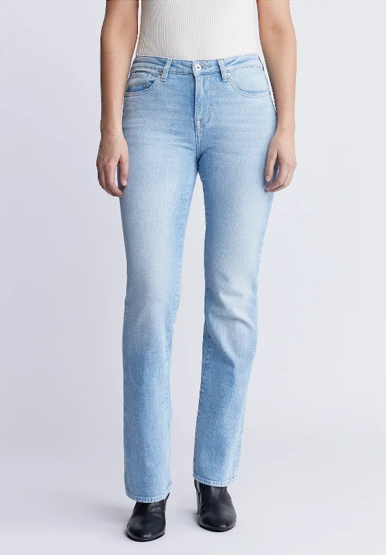 Mid Rise Bootcut Queen Women's Jeans, Vintage and Veined - BL15872 Elegant Bootcut Fit Jeans