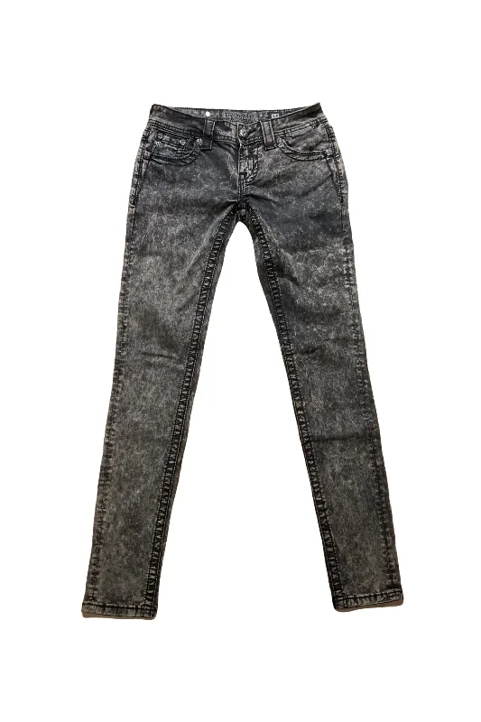 Smoke Skinny Jeans Trendy Flared Leg Jeans