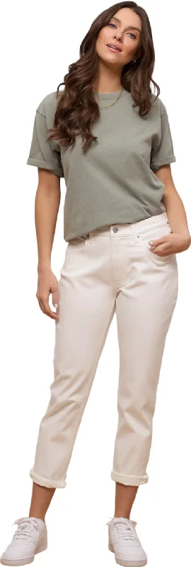 Malia Pearl Relaxed Jeans - Women's|-|Jeans à coupe décontractée Malia Pearl - Femme Trendy Paperbag Waist Jeans